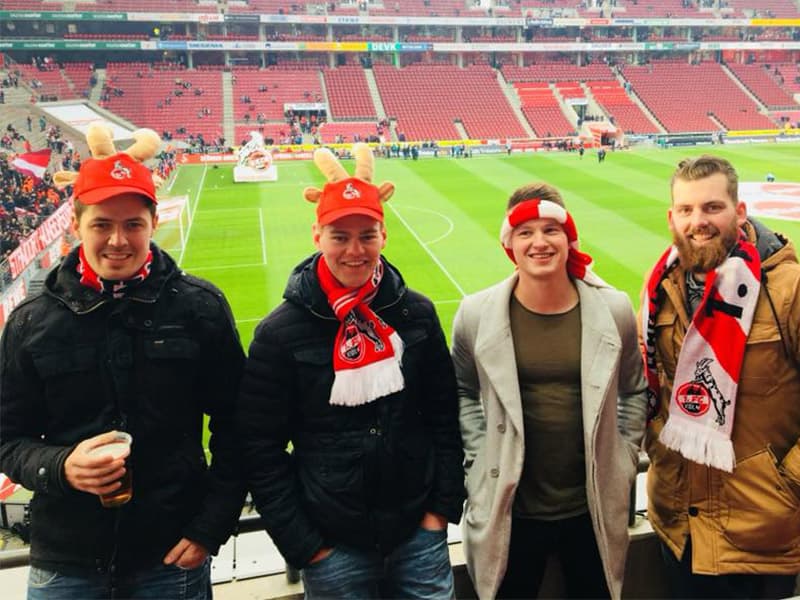 Justin B. bij FC Köln – Borussia Mönchengladbach